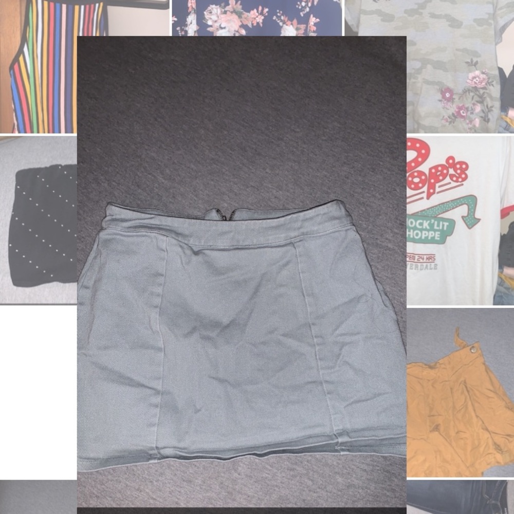 Small skirt with zipper on other side